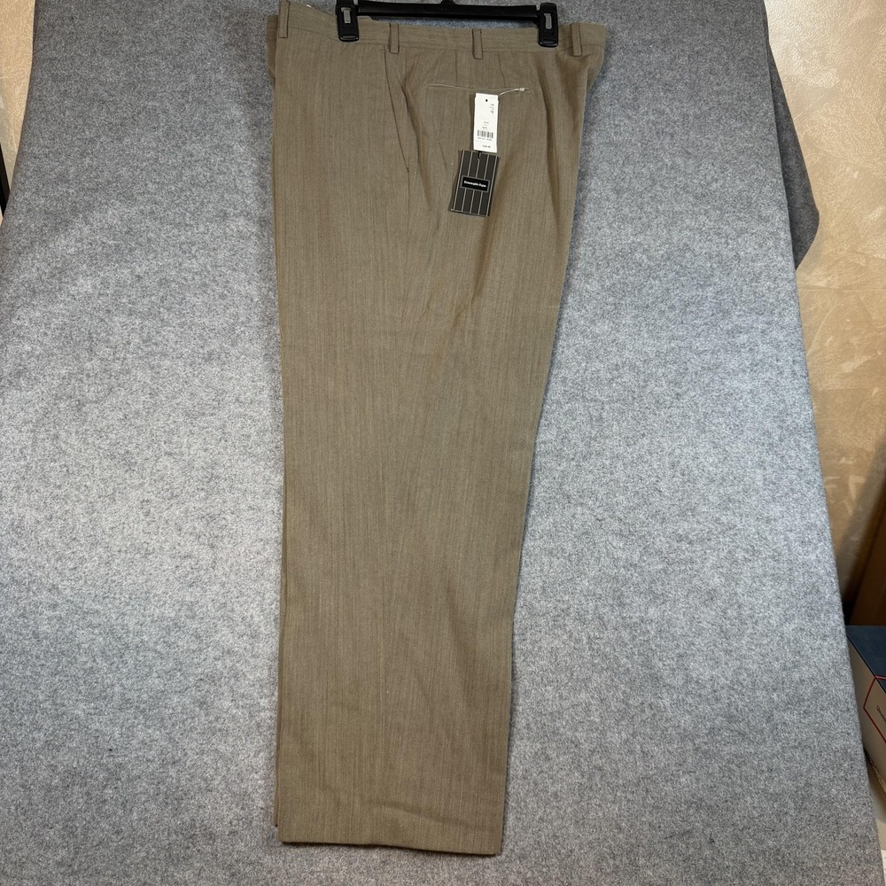 Ermenegildo Zegna Pants Mens 42x29 Brown 100% Wool Dress Flat Front Lined